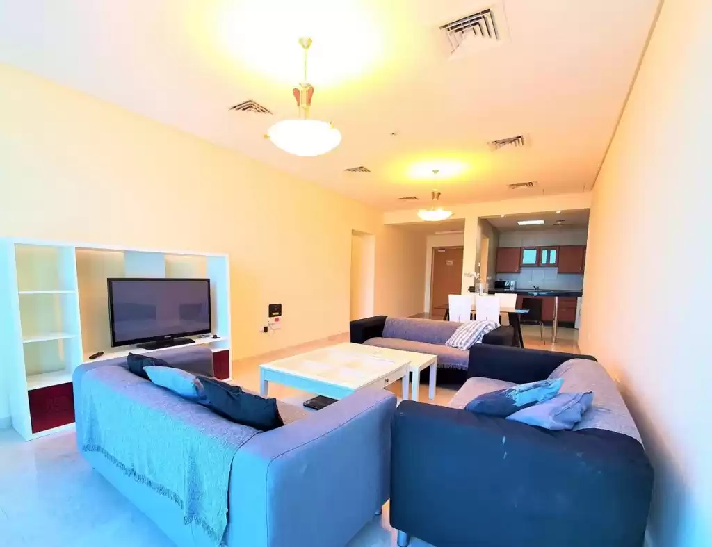 Residential Ready Property 2 Bedrooms F/F Apartment  for rent in Doha #16845 - 1  image 