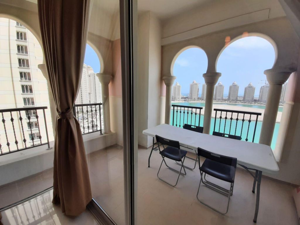 Residential Property 1 Bedroom F/F Apartment  for rent in The-Pearl-Qatar , Doha-Qatar #14387 - 3  image 