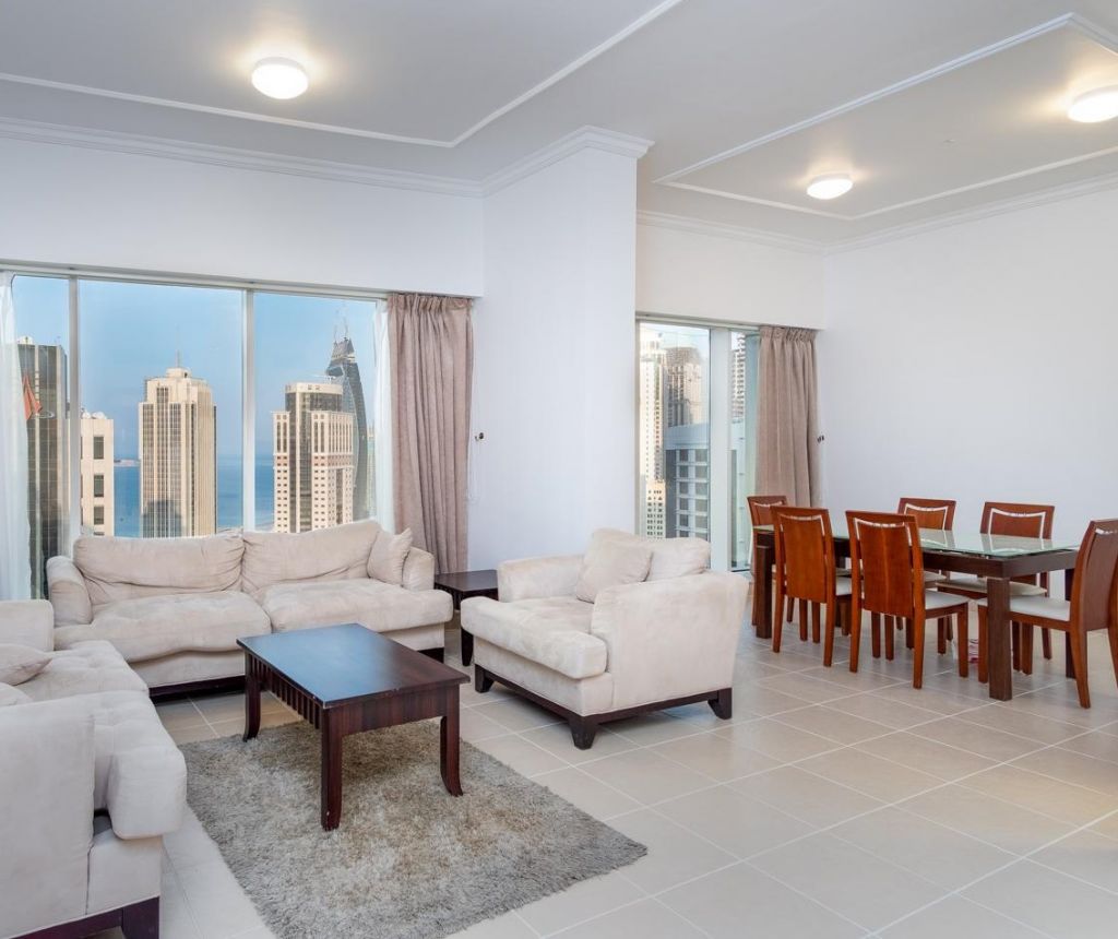 Residential Property 3 Bedrooms F/F Apartment  for rent in Al-Dafna , Doha-Qatar #14391 - 1  image 
