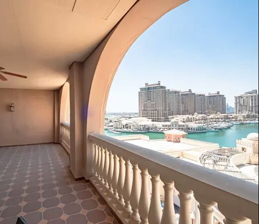Residential Property 1 Bedroom F/F Apartment  for rent in The-Pearl-Qatar , Doha-Qatar #17760 - 1  image 