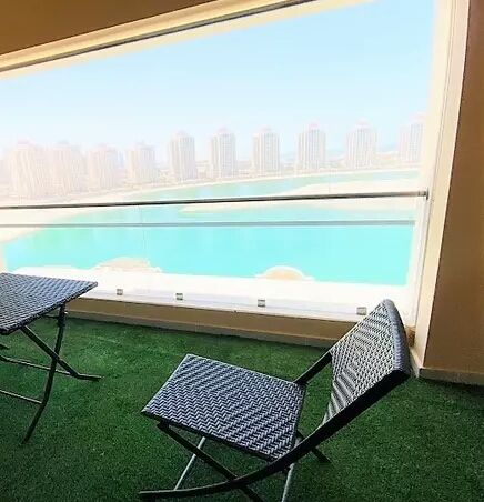 Residential Property 1 Bedroom U/F Apartment  for rent in The-Pearl-Qatar , Doha-Qatar #18347 - 1  image 