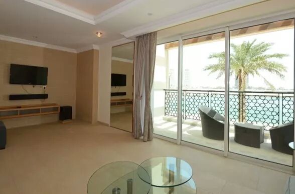 Residential Property 1 Bedroom F/F Apartment  for rent in The-Pearl-Qatar , Doha-Qatar #18495 - 1  image 
