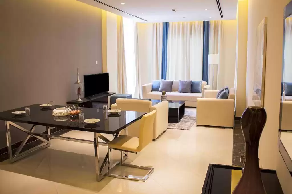 Wohn Klaar eigendom 2 Schlafzimmer F/F Wohnung  zu vermieten in Al Sadd , Doha #10172 - 1  image 