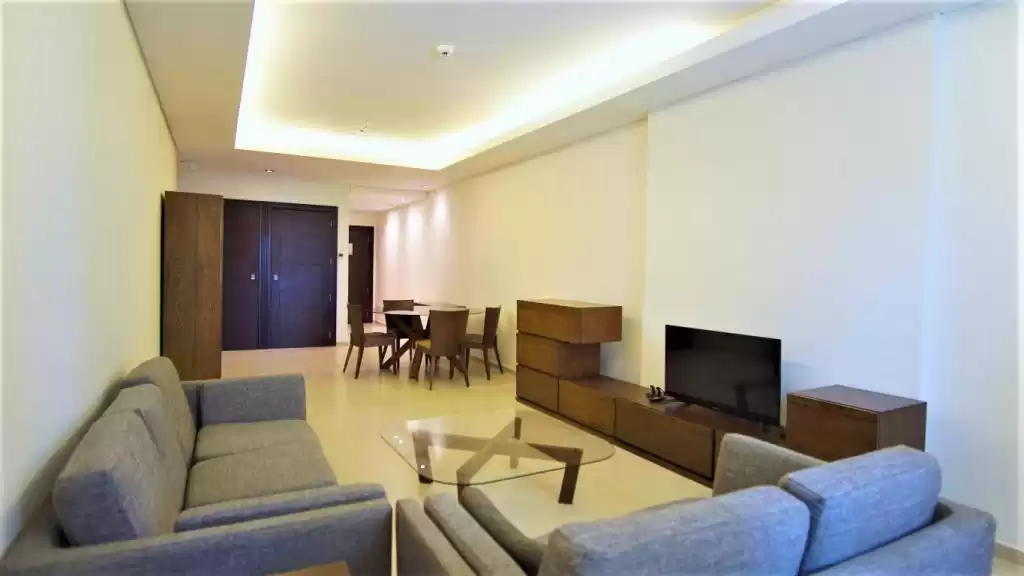 Wohn Klaar eigendom 1 Schlafzimmer F/F Wohnung  zu vermieten in Al Sadd , Doha #10201 - 1  image 