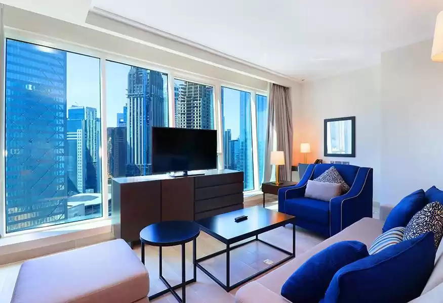 Résidentiel Propriété prête Studio F / F Appartement  a louer au Al-Sadd , Doha #10324 - 1  image 