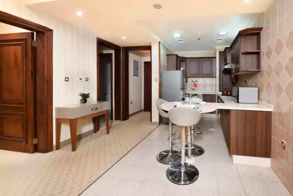 Résidentiel Propriété prête 1 chambre F / F Appartement  a louer au Al-Sadd , Doha #10374 - 1  image 