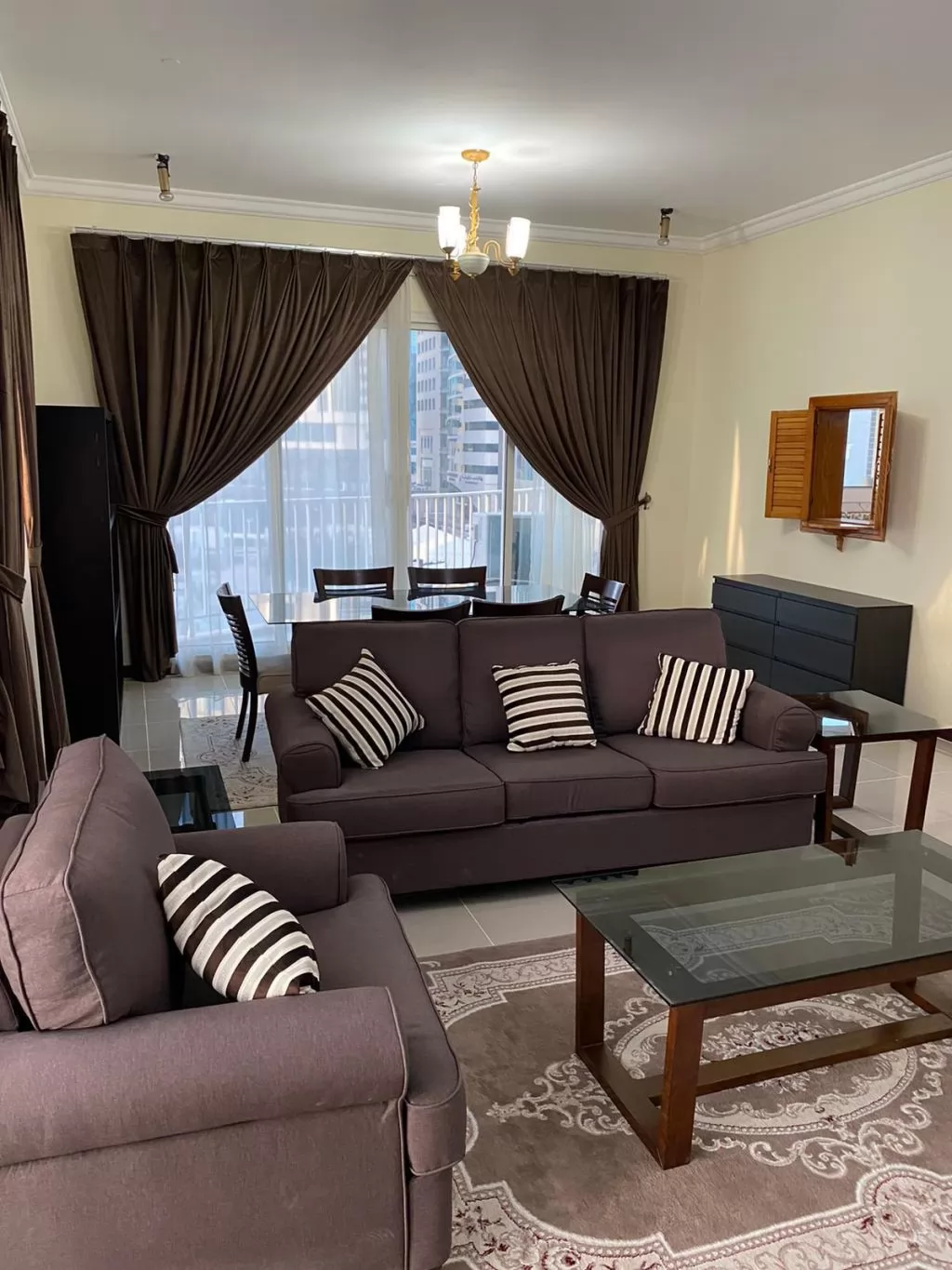 Residential Ready Property 2 Bedrooms F/F Apartment  for rent in Al-Dafna , Doha-Qatar #10412 - 1  image 