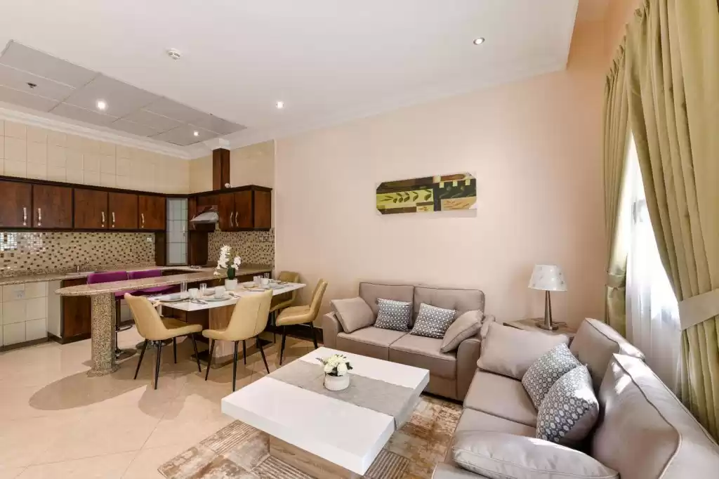 Résidentiel Propriété prête 1 chambre F / F Appartement  a louer au Al-Sadd , Doha #10605 - 1  image 