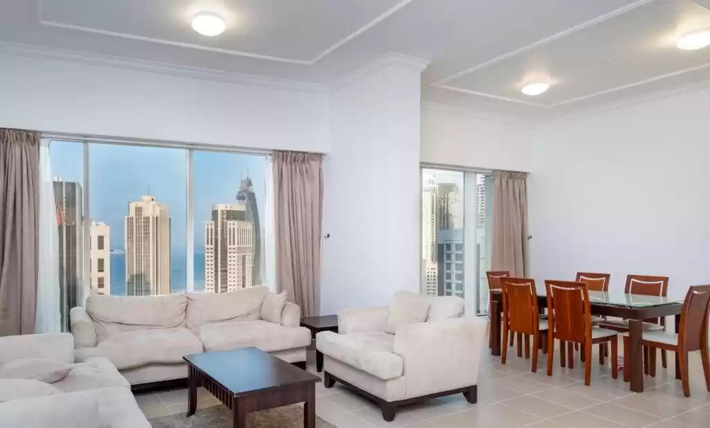 yerleşim Hazır Mülk 3 yatak odası F/F Apartman  kiralık içinde Al Sadd , Doha #10757 - 1  image 