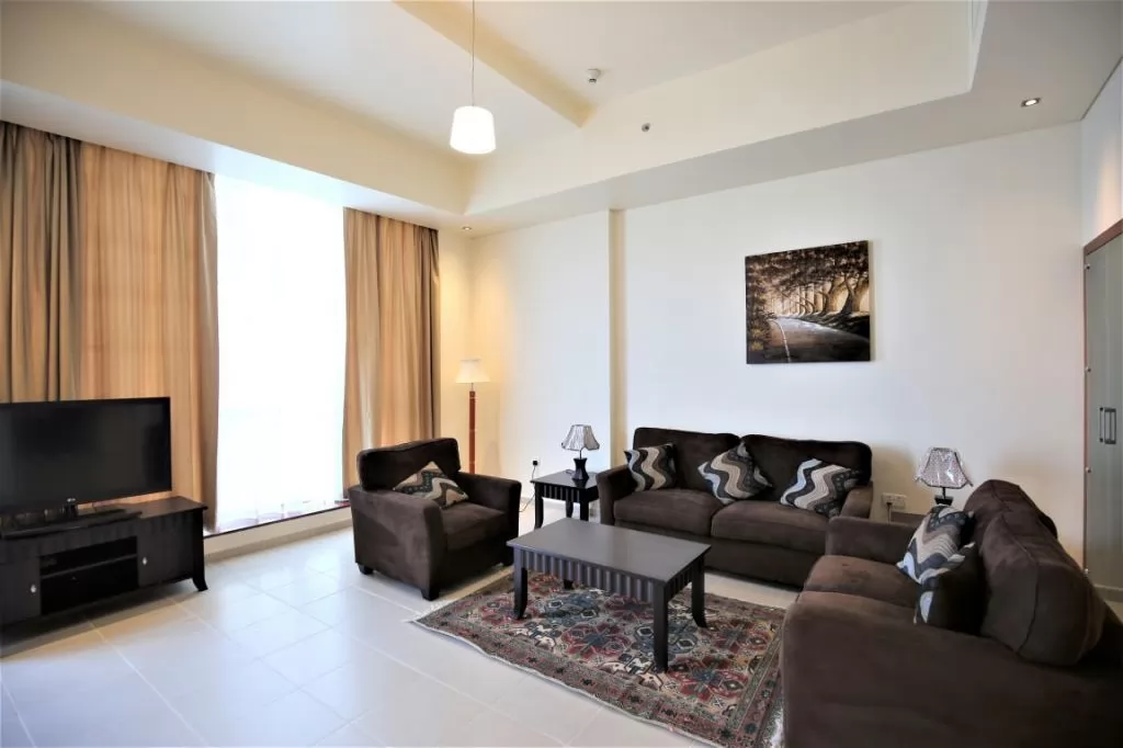 Residential Ready Property 2 Bedrooms U/F Apartment  for rent in Al-Dafna , Doha-Qatar #11119 - 1  image 