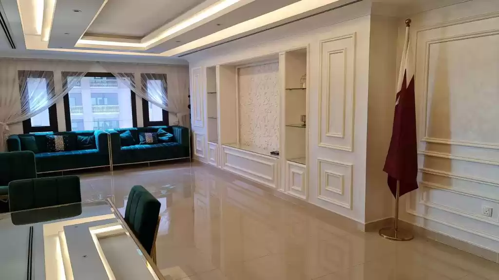 Wohn Klaar eigendom 1 Schlafzimmer F/F Wohnung  zu vermieten in Al Sadd , Doha #11131 - 1  image 