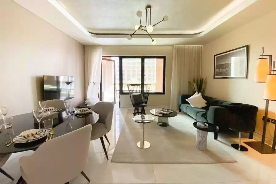 Wohn Klaar eigendom 1 Schlafzimmer F/F Wohnung  zu vermieten in Al Sadd , Doha #11174 - 1  image 