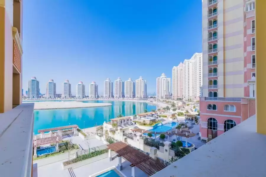 Wohn Klaar eigendom 1 Schlafzimmer F/F Wohnung  zu vermieten in Al Sadd , Doha #11360 - 1  image 