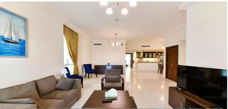 Wohn Klaar eigendom 1 Schlafzimmer F/F Wohnung  zu vermieten in Al Sadd , Doha #11596 - 1  image 