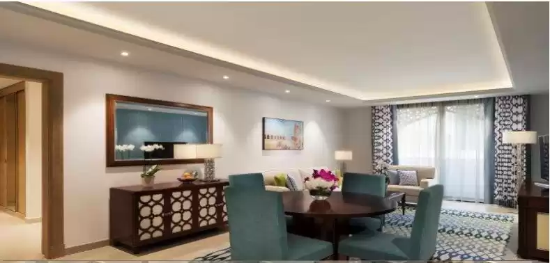 Wohn Klaar eigendom 1 Schlafzimmer F/F Wohnung  zu vermieten in Doha #11598 - 1  image 