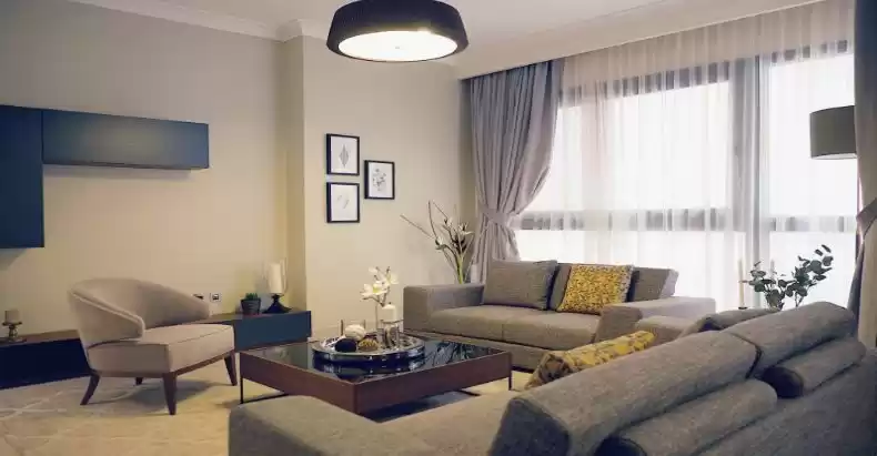 Wohn Klaar eigendom 2 Schlafzimmer F/F Wohnung  zu vermieten in Al Sadd , Doha #11685 - 1  image 