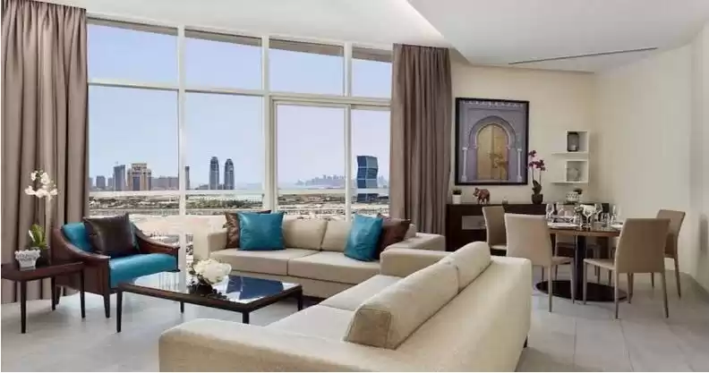 Wohn Klaar eigendom 1 Schlafzimmer F/F Wohnung  zu vermieten in Al Sadd , Doha #11720 - 1  image 