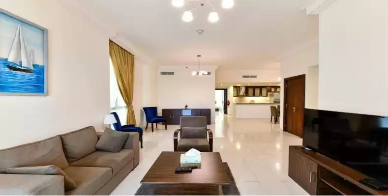 Wohn Klaar eigendom 2 Schlafzimmer F/F Wohnung  zu vermieten in Al Sadd , Doha #11725 - 1  image 