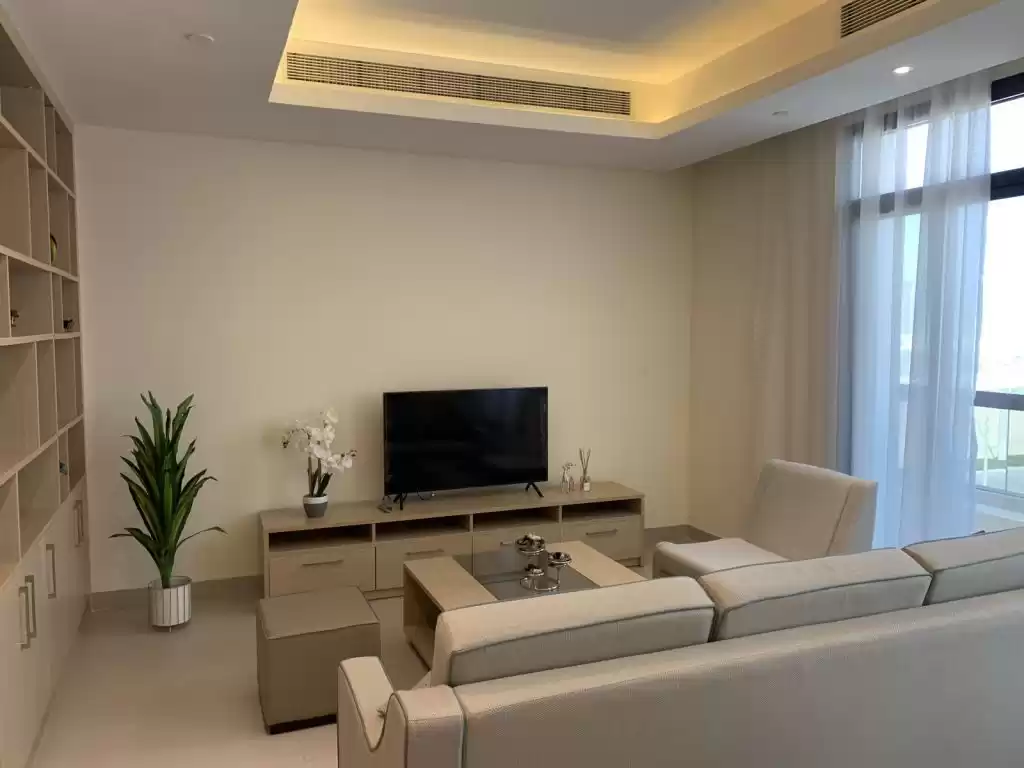 Wohn Klaar eigendom 2 Schlafzimmer F/F Wohnung  zu vermieten in Al Sadd , Doha #11959 - 1  image 