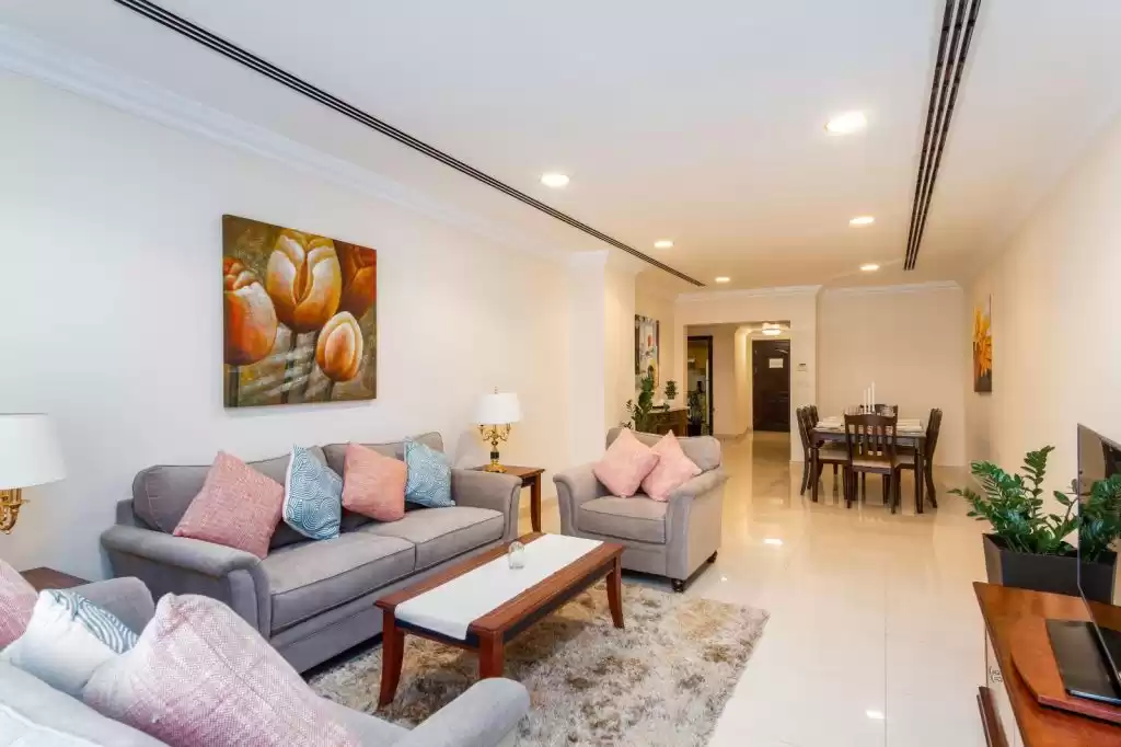 Résidentiel Propriété prête 2 chambres F / F Appartement  a louer au Al-Sadd , Doha #12143 - 1  image 