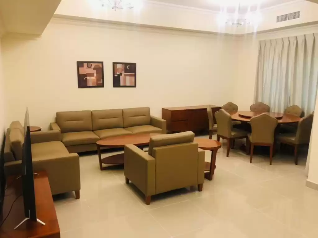 Wohn Klaar eigendom 3 Schlafzimmer F/F Wohnung  zu vermieten in Al Sadd , Doha #12147 - 1  image 