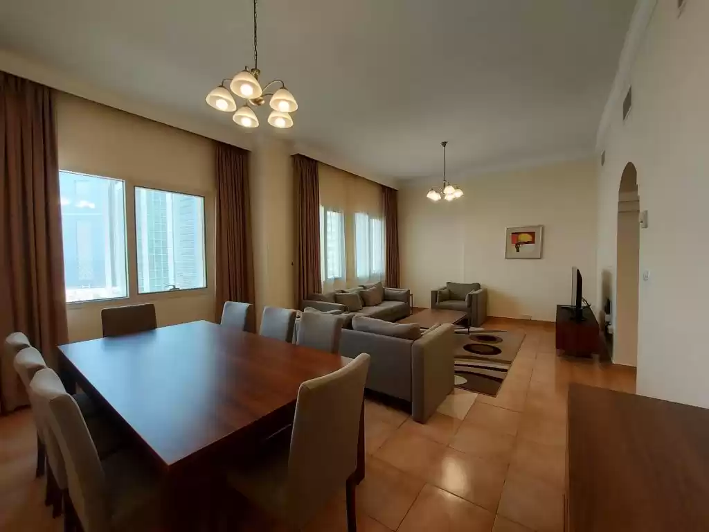 Wohn Klaar eigendom 2 Schlafzimmer F/F Wohnung  zu vermieten in Al Sadd , Doha #12487 - 1  image 