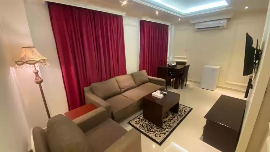 Wohn Klaar eigendom 1 Schlafzimmer U/F Wohnung  zu vermieten in Al Sadd , Doha #12689 - 1  image 