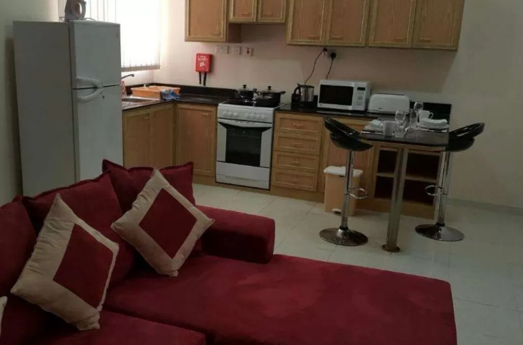 Residential Ready Property 1 Bedroom F/F Apartment  for rent in Doha-Qatar #12898 - 1  image 