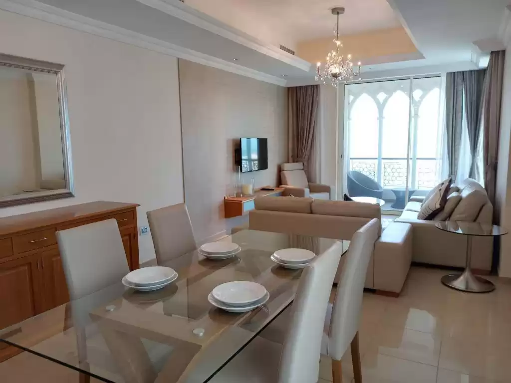 Résidentiel Propriété prête 1 chambre F / F Appartement  a louer au Al-Sadd , Doha #13422 - 1  image 