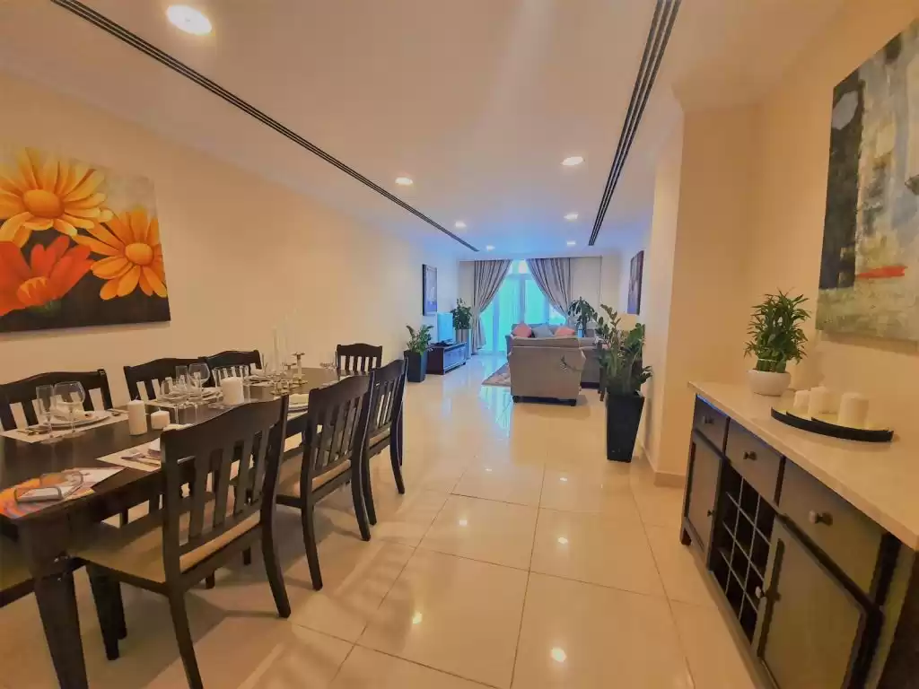 Residential Ready Property 2 Bedrooms F/F Apartment  for rent in Al Sadd , Doha #13781 - 1  image 