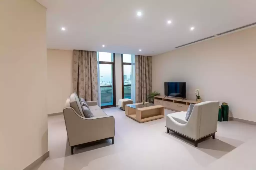 Residencial Listo Propiedad 3 dormitorios F / F Apartamento  alquiler en al-sad , Doha #14060 - 1  image 