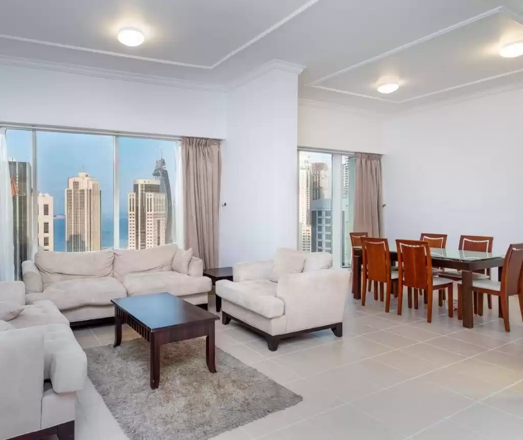 yerleşim Hazır Mülk 3 yatak odası F/F Apartman  kiralık içinde Al Sadd , Doha #14391 - 1  image 