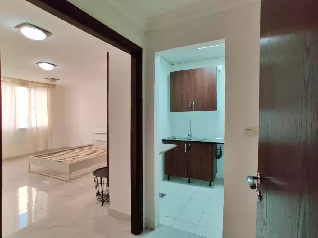 Жилой Готовая недвижимость Студия С/Ж Квартира  в аренду в Доха #14558 - 1  image 