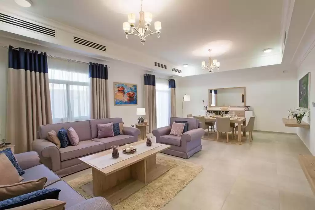 Residencial Listo Propiedad 3 dormitorios F / F Villa en Compound  alquiler en al-sad , Doha #14740 - 1  image 