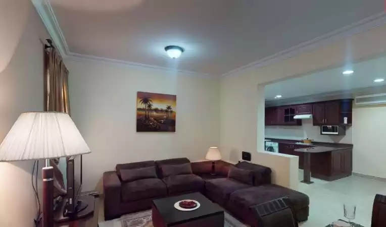 Wohn Klaar eigendom 1 Schlafzimmer F/F Wohnung  zu vermieten in Doha #15202 - 1  image 