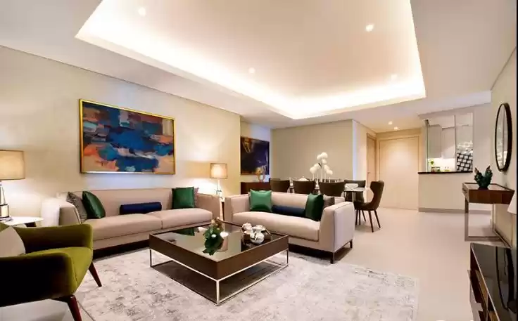 Wohn Klaar eigendom 2 Schlafzimmer F/F Wohnung  zu vermieten in Al Sadd , Doha #15357 - 1  image 
