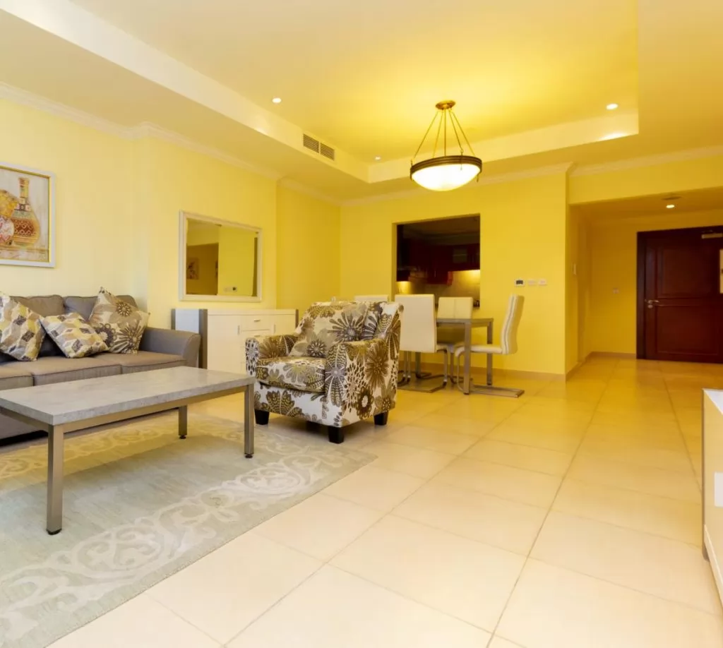 Wohn Klaar eigendom 1 Schlafzimmer F/F Wohnung  zu vermieten in Al Sadd , Doha #15497 - 1  image 