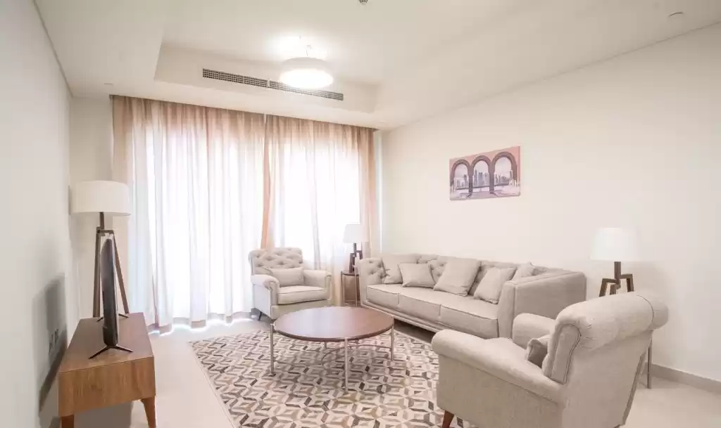 Wohn Klaar eigendom 2 Schlafzimmer F/F Wohnung  zu vermieten in Al Sadd , Doha #15535 - 1  image 