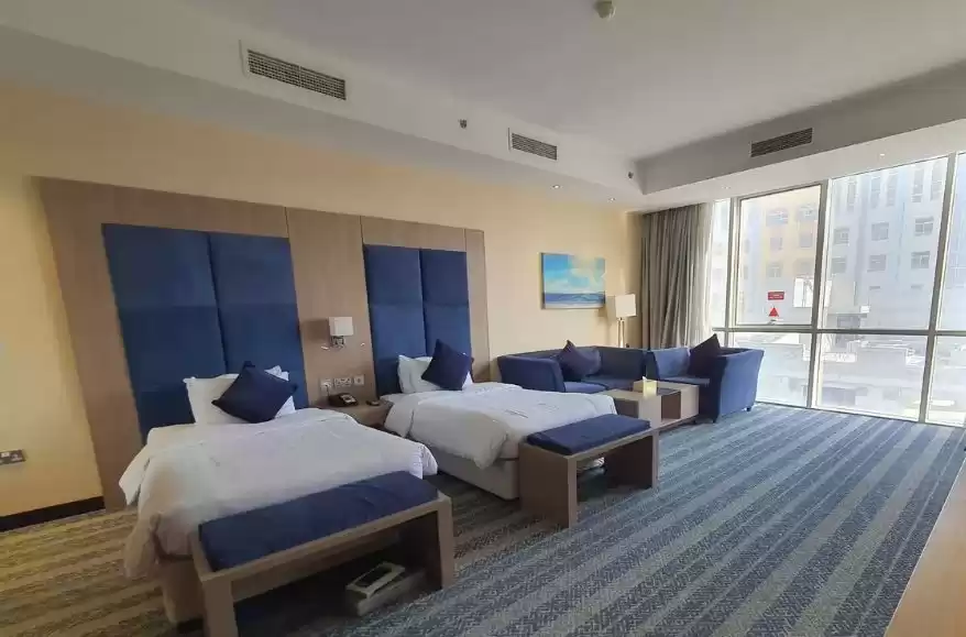 Residential Ready Property Studio F/F Hotel Apartments  for rent in Al Sadd , Doha #16378 - 1  image 