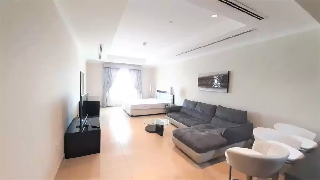 Residential Ready Property Studio F/F Apartment  for rent in Al Sadd , Doha #16464 - 1  image 