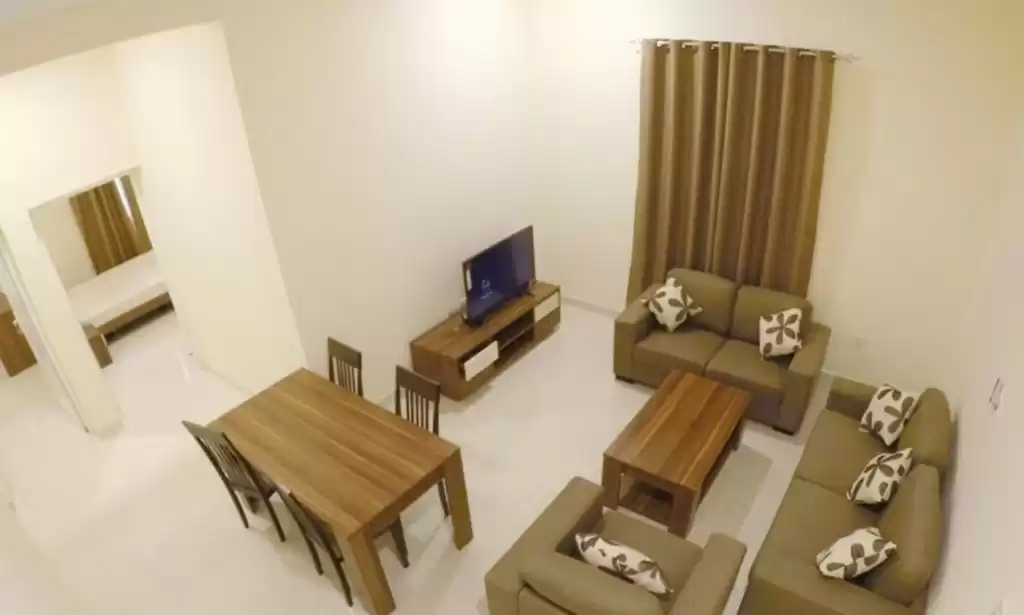 yerleşim Hazır Mülk 1 yatak odası F/F Apartman  kiralık içinde Doha #16830 - 1  image 