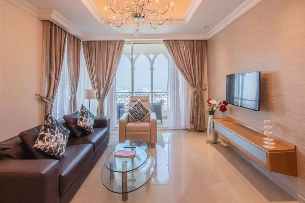 Residencial Listo Propiedad 2 dormitorios F / F Chalet  alquiler en al-sad , Doha #17011 - 1  image 