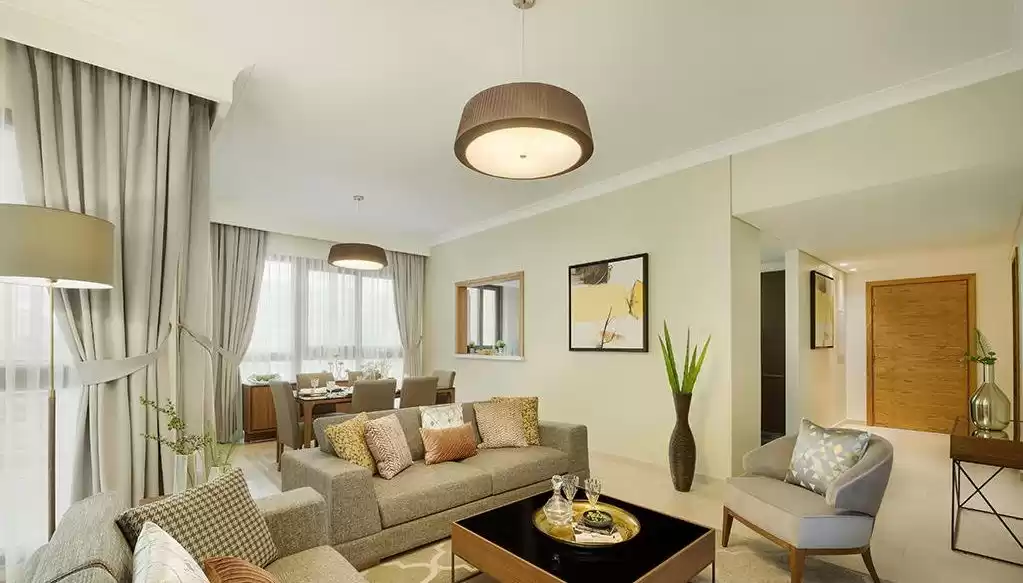 Résidentiel Propriété prête 2 chambres F / F Appartement  a louer au Al-Sadd , Doha #17189 - 1  image 