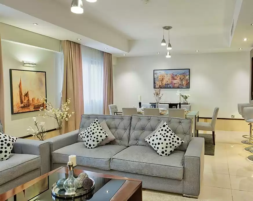 yerleşim Hazır Mülk 2 yatak odası F/F Apartman  kiralık içinde Al Sadd , Doha #17191 - 1  image 