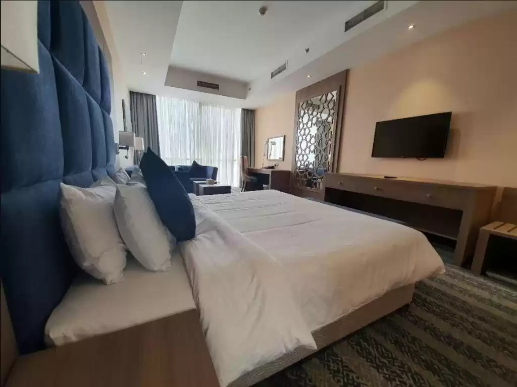 Wohn Klaar eigendom 1 Schlafzimmer F/F Hotelwohnungen  zu vermieten in Al Sadd , Doha #17594 - 1  image 