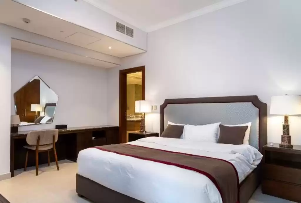 Residential Ready Property 1 Bedroom F/F Apartment  for rent in Doha #17825 - 1  image 