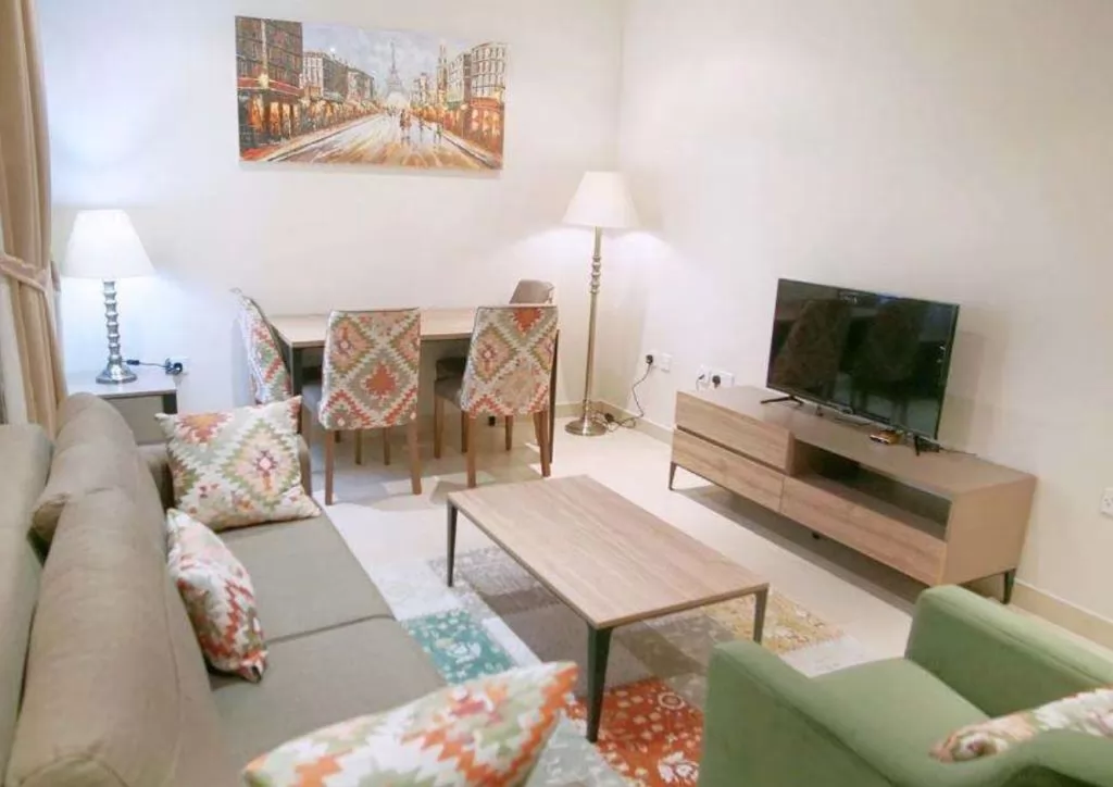 Residential Ready Property 1 Bedroom F/F Apartment  for rent in Doha-Qatar #17850 - 1  image 