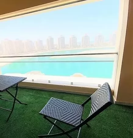 Residential Ready Property 1 Bedroom U/F Apartment  for rent in The-Pearl-Qatar , Doha-Qatar #18347 - 1  image 