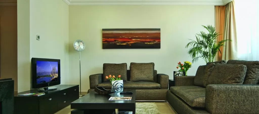 Residential Ready Property 2 Bedrooms F/F Apartment  for rent in Doha-Qatar #19085 - 1  image 