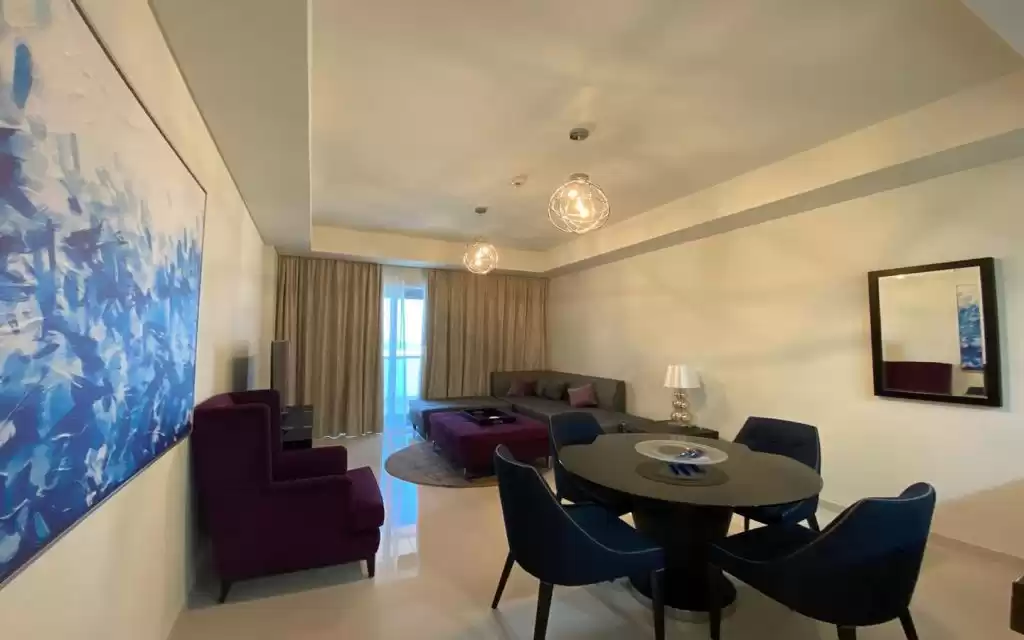 Wohn Klaar eigendom 2 Schlafzimmer F/F Wohnung  zu vermieten in Al Sadd , Doha #20425 - 1  image 